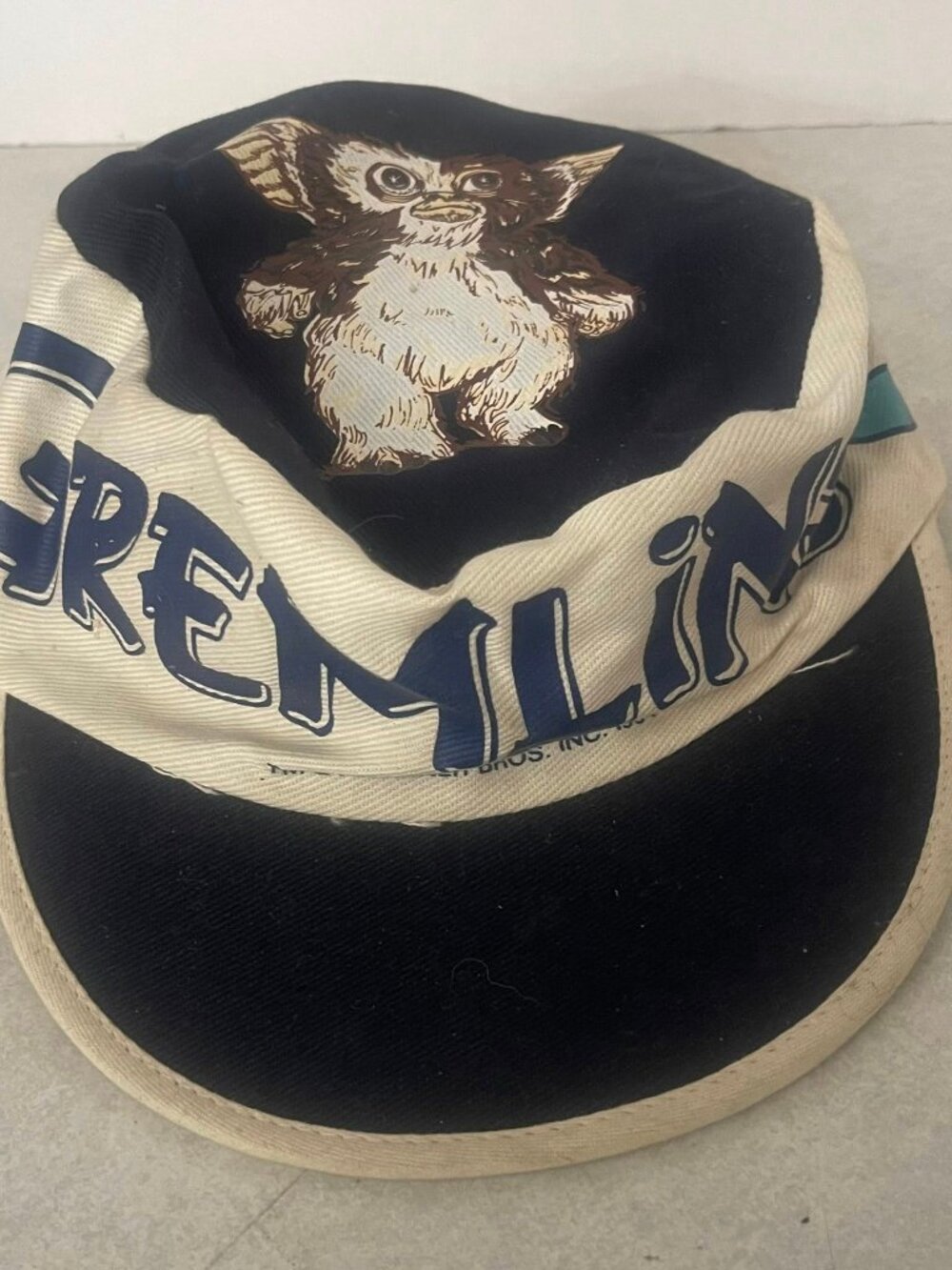 Vintage 1984 Gremlins Official Promotional Painters Hat Warner Bros Movie, Rare!